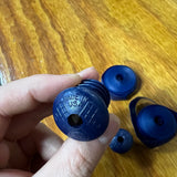BICYCLE HANDLE BAR TAPES & PLUGS DARK BLUE HUNT WILDE FIT SCHWINN RARE