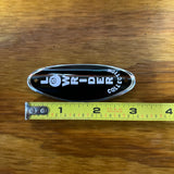 BICYCLE HEAD BADGE NAME PLATE CHOPPER LOWRIDER BLACK & WHITE NEW