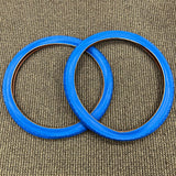 BICYCLE TIRES 26 X 2.125 BLUE  FITS SCHWINN CRUISER BALLOON TYPE & OTHERS NEW