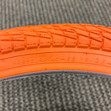 BICYCLE TIRE 20 X 1.95 ORANGE WALL FITS OLD SCHOOL BMX MONGOOSE SCHWINN & OTHERS