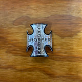 BICYCLE HEAD BADGE NAME PLATE CHOPPER EASY STICK ON