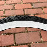 BICYCLE TIRES FIT SCHWINN 24 X 1-3/4 S-7 WHEELS FLEET STARLET WHITE WALL NEW