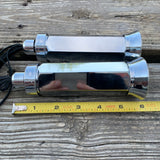 BICYCLE GRIPS CHROME STREAMERS CUSTOM MADE ASTONISHING NEW