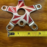 OLD SCHOOL RED SUGINO BMX 110 BCD SPIDER SUGINO SUNTOUR CHAINRING CHAINWHEEL