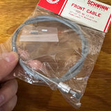 SCHWINN APPROVED FRONT CABLE FITS ROAD BIKES & OTHERS NO 17574 VINTAGE NOS