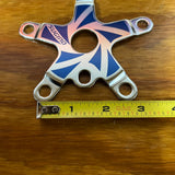 OLD SCHOOL BLUE SUGINO BMX 110 BCD SPIDER SUGINO SUNTOUR CHAINRING CHAINWHEEL