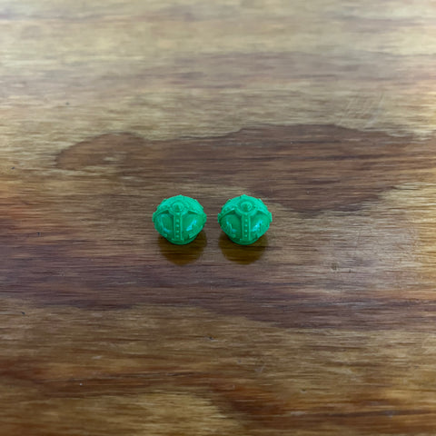 CROWN BICYCLE TIRE VALVE CAPS GREEN FITS SCHWINN STINGRAYS & OTHERS VINTAGE