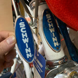 SCHWINN APPROVED HEAD BADGE FOR BICENTENNIAL STINGRAY ROAD BIKES & OTHERS NEW