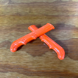 HUNT-WILDE SCHWINN STINGRAY ORANGE KRATE GRIPS / LEVER COVERS / FLAG VALVE CAPS