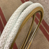 HWA FONG BMX WHITE TIRES 86 87 88 GT PRO PERFORMER HARO FREESTYLE BMX OLD SCHOOL NOS