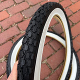 BICYCLE TIRES 20 X 2.125 KNOBBY WHITE WALL FIT SCHWINN STING-RAY & OTHERS NEW