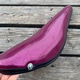 BICYCLE BANANA SEAT PURPLE METAL FLAKE FITS SCHWINN AMF SEARS HUFFY & OTHERS NOS