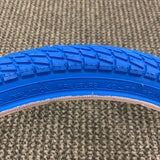 BICYCLE TIRE 20 X 1.95 BLUE WALL FITS OLD SCHOOL BMX GT MONGOOSE SCHWINN & OTHERS