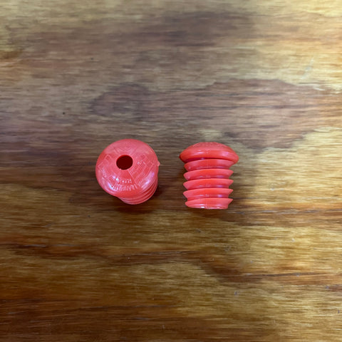 BICYCLE HANDLE BAR TAPE PLUGS FITS SCHWINN ORANGE NOS MINT