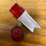 BICYCLE LIGHT LENS COVER RED VINTAGE DELTA NEW NOS
