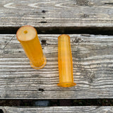 FLYTE BICYCLE GRIPS CLEAR YELLOW GOLD MADE IN ITALY VINTAGE NOS