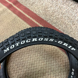 BMX TIRES MOTOCROSS - GRIP 20 X 2.125 FITS OLD SCHOOL BMX SCHWINN GT & OTHERS