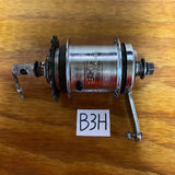 STURMEY ARCHER 3 SPEED HUB 36 HOLES COMPLETE VINTAGE RARE FITS SCHWINN & OTHERS