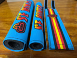 SE BIKES LIFE BMX PAD SET BLUE & MULTI COLORS FITS SE BIKES & OTHERS NEW