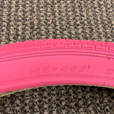 BICYCLE TIRES 26 X 2.125 BRICK TREAD PINK FIT SCHWINN PHANTOM HUFFY AND OTHERS