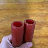 SCHWINN CHUBBY GRIPS RED GLITTER FITS SCHWINN STINGRAYS ROAD BIKES & OTHERS NOS