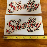SHELBY AIRFLOW BICYCLE HORN TANK DECALS NEVER USED
