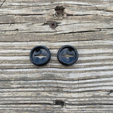 SUGINO BMX "CRANK DUST CAPS" BLACK OLD SCHOOL NOS CT MAXY CROSS SUPER GT MIGHTY