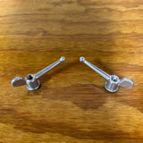 2 NOS GB UK849720 BICYCLE 3/8" X 26 THREAD WING AXLE NUTS SCHWINN WHEEL RIM HUB
