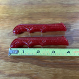 APPLE KRATE HANDLE BAR BRAKE LEVER COVERS FOR SCHWINN STINGRAY BIKES & OTHER RED