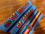 SE BIKES LIFE BMX PAD SET BLUE & MULTI COLORS FITS SE BIKES & OTHERS NEW