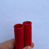 VINTAGE RED TRICYCLE GRIPS 5/8" ID. 3" LONG FITS ELGIN AMF HUFFY COLSON NOS