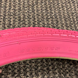 BICYCLE TIRES 26 X 2.125 BRICK TREAD PINK FIT SCHWINN PHANTOM HUFFY AND OTHERS