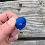 SUGINO BMX CRANK DUST CAPS BLUE ILLUSION FOR 80-87 OLD SCHOOL CT MAXY CROSS GT