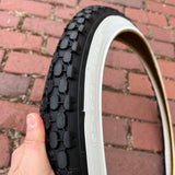 BICYCLE TIRE 20 X 2.125 KNOBBY WHITE WALL FIT SCHWINN STING-RAY & OTHERS NEW