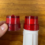 BICYCLE LIGHT LENS COVER RED VINTAGE DELTA NEW NOS