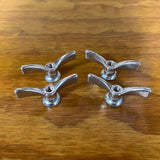 4 NOS SUGINO BICYCLE 5/16" THREAD WING AXLE NUTS FRONT WHEEL RIM HUB