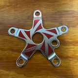 OLD SCHOOL RED SUGINO BMX 110 BCD SPIDER SUGINO SUNTOUR CHAINRING CHAINWHEEL