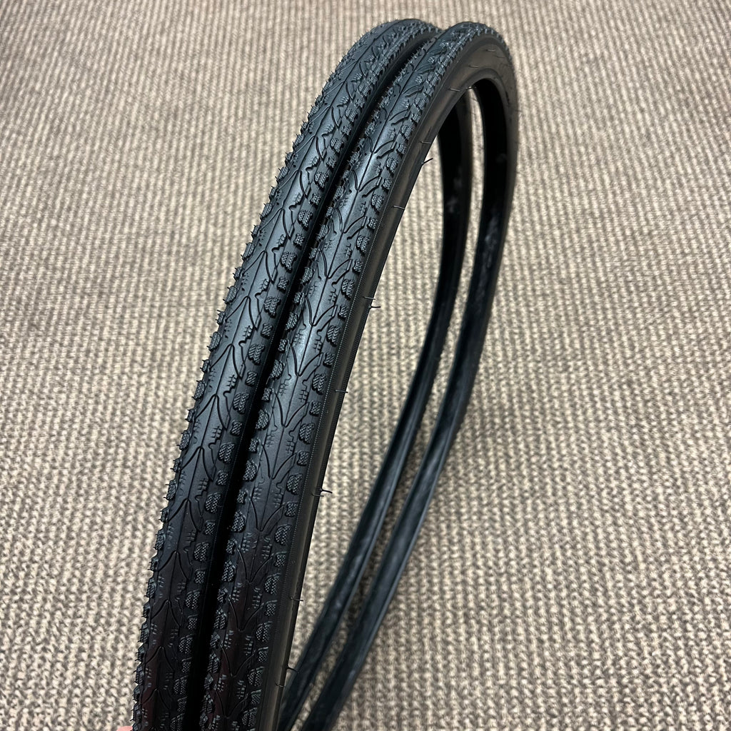 BICYCLE TIRES 700 X 35C - 28 X 1-5/8 X 1-3/8 BLACK WALL FITS ROAD HYBRID BIKES & OTHERS