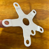 OLD SCHOOL WHITE BMX CHAINRING 110 BCD SPIDER FITS SUGINO SUNTOUR GT & OTHERS