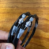 BMX OLD SCHOOL BLACK BRAKE CABLES SET FITS REDLINE RL20 HARO MASTER FST GT DYNO