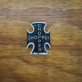 BICYCLE CHOPPER HEAD BADGE FOR SCHWINN STINGRAYS MUSCLE BIKES & OTHERS NEW