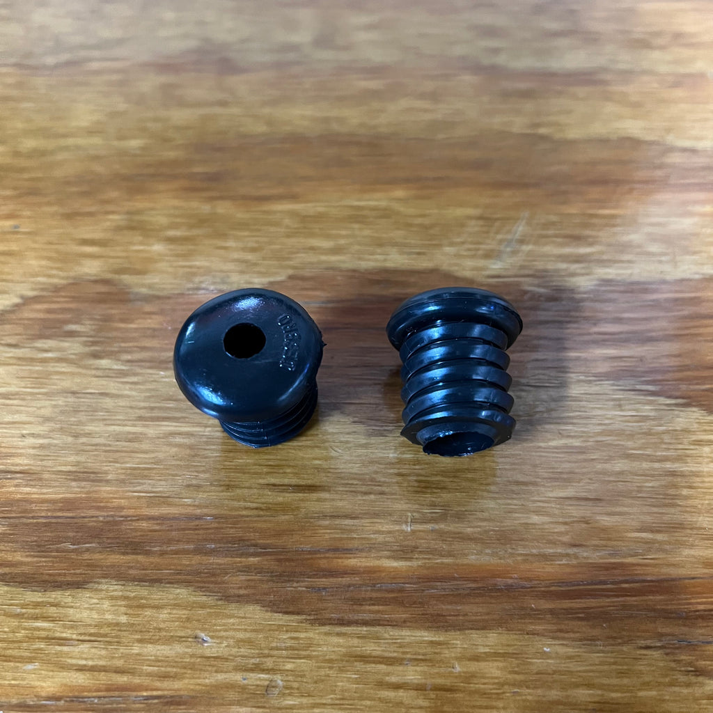 BICYCLE HANDLE BAR PLUGS BLACK FITS SCHWINN HUFFY SEARS MURRAY AND OTHERS NEW
