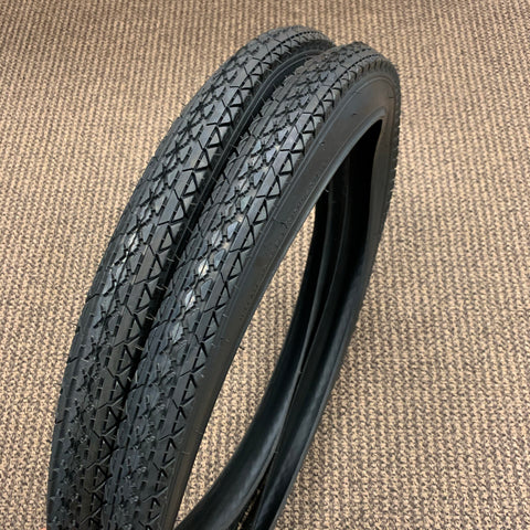 BICYCLE TIRES 24 X 2.125  PAIR FIT BALLOON BIKE SCHWINN