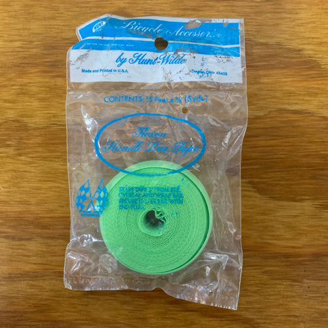 HUNT WILDE BICYCLE HANDLE BAR TAPE FITS SCHWINN OPAQUE GREEN NOS