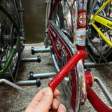 APPLE KRATE HANDLE BAR BRAKE LEVER COVERS FOR SCHWINN STINGRAY BIKES & OTHER RED