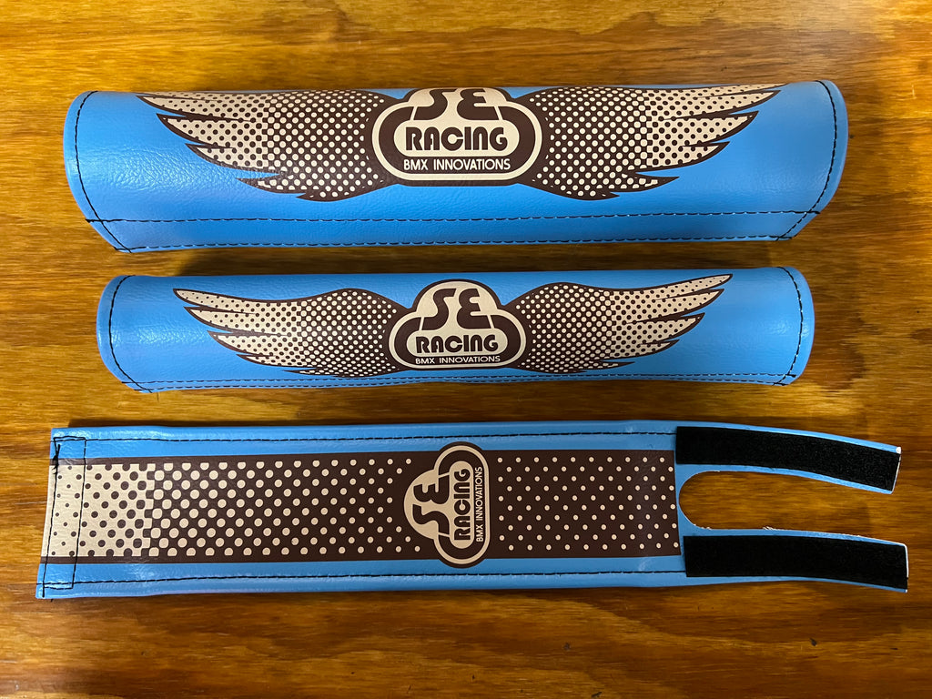 SE RACING BMX INNOVATIONS PAD SET BLUE TAN BROWN FITS SE BIKES OTH Bicycle Heaven