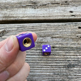 DICE PURPLE VALVE DUST CAPS FITS OLD SCHOOL FREESTYLE BMX 1986 GT WORLD TOUR PFT