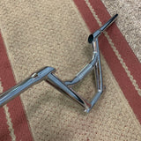 BMX BICYCLE HANDLEBAR 22.2MM FIT FREE STYLE BIKES AND OTHERS CHROME NEVER USED