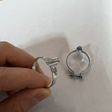 OLD SCHOOL BMX SHOW CHROME SHIMANO BRAKE CABLE CLAMP FITS TEAM MONGOOSE & OTHERS