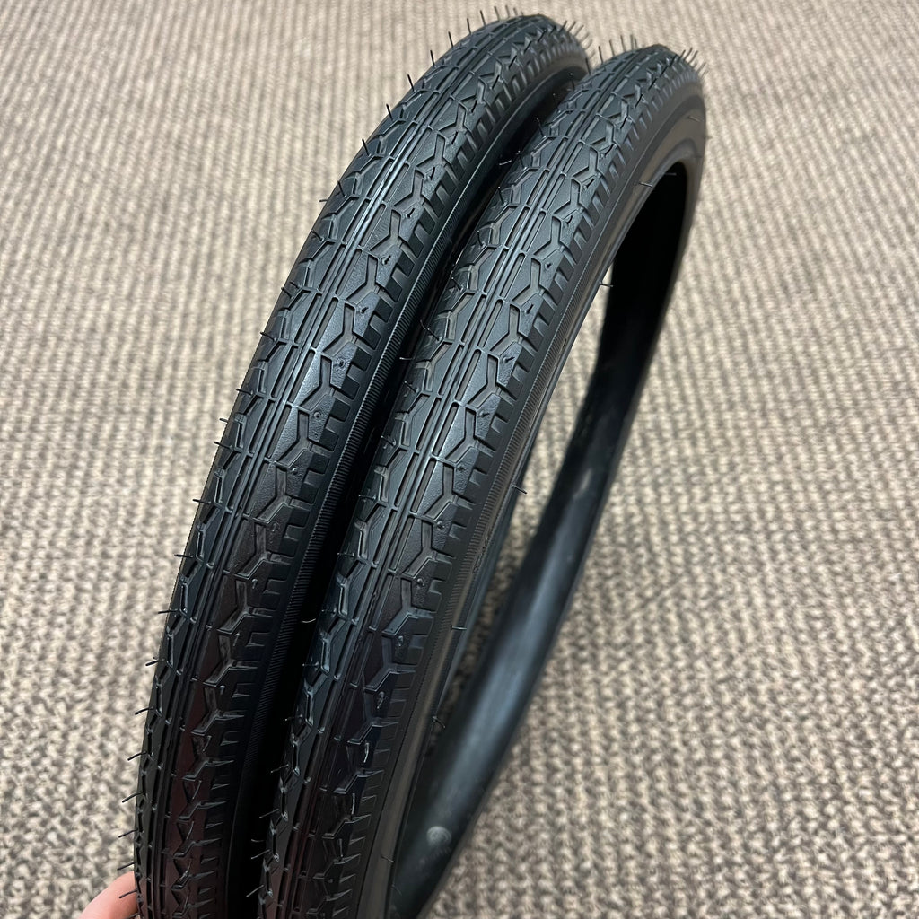 BICYCLE TIRES 20 X 1.75 BLACK WALL FITS SCHWINN HUFFY SEARS MURRAY & OTHERS NEW